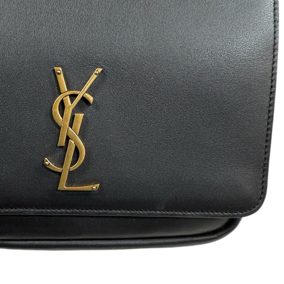 SAINT LAURENT サンローラン ニキ ショルダーバッグ レザー ブラック