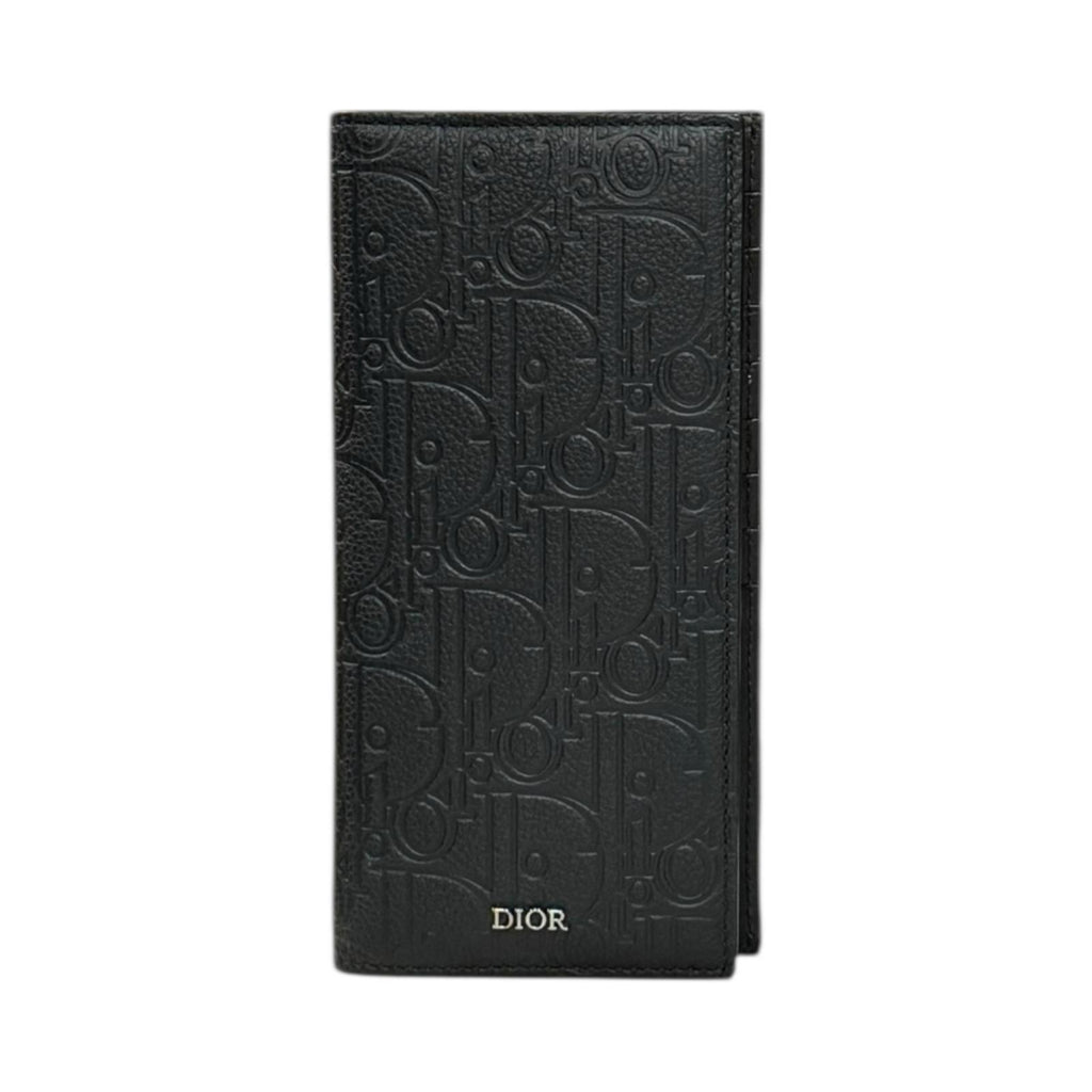 Dior ディオール バーティカルウォレット 長財布 レザー メンズ 中古