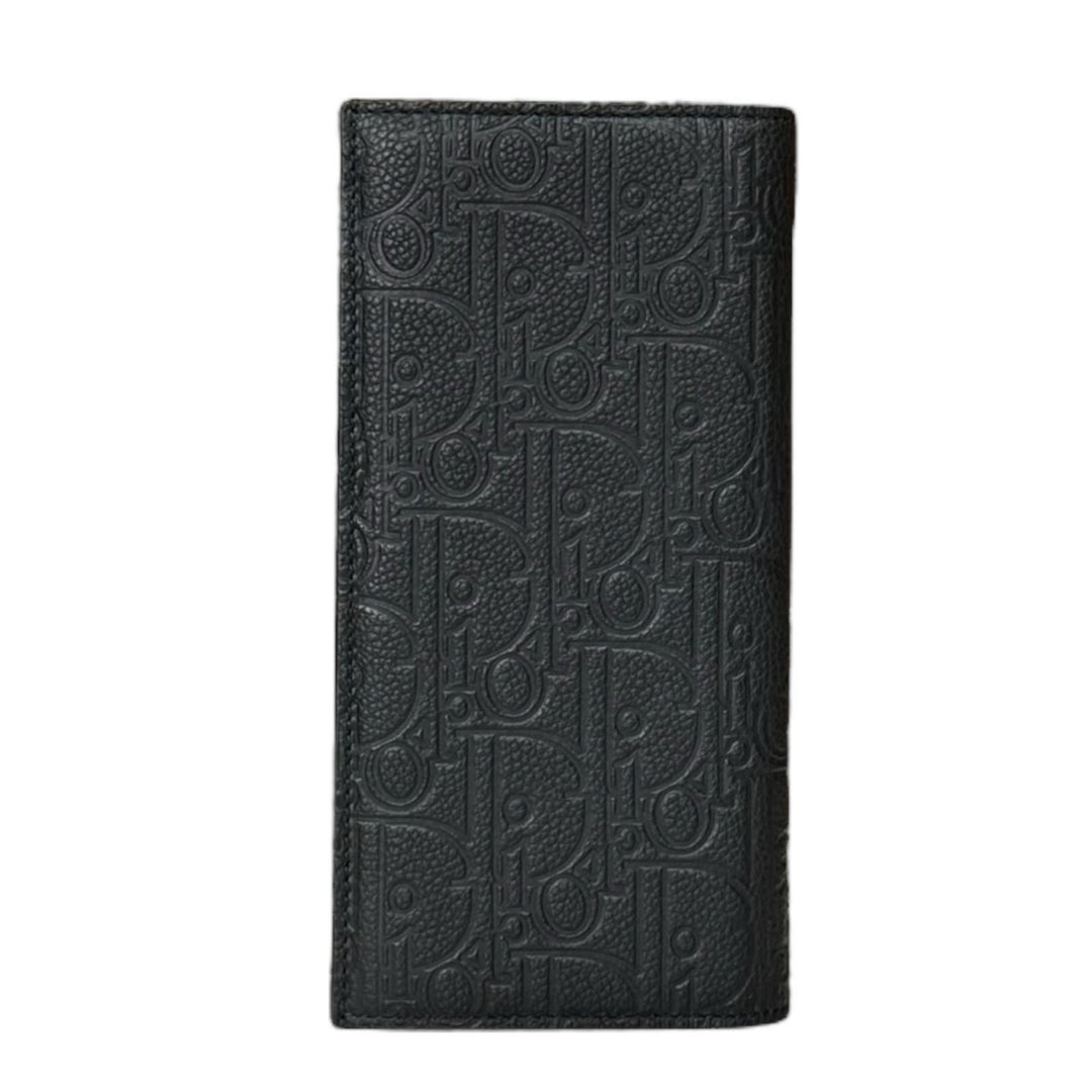 Dior Vertical Wallet Long Wallet Leather Men's Used – 【公式