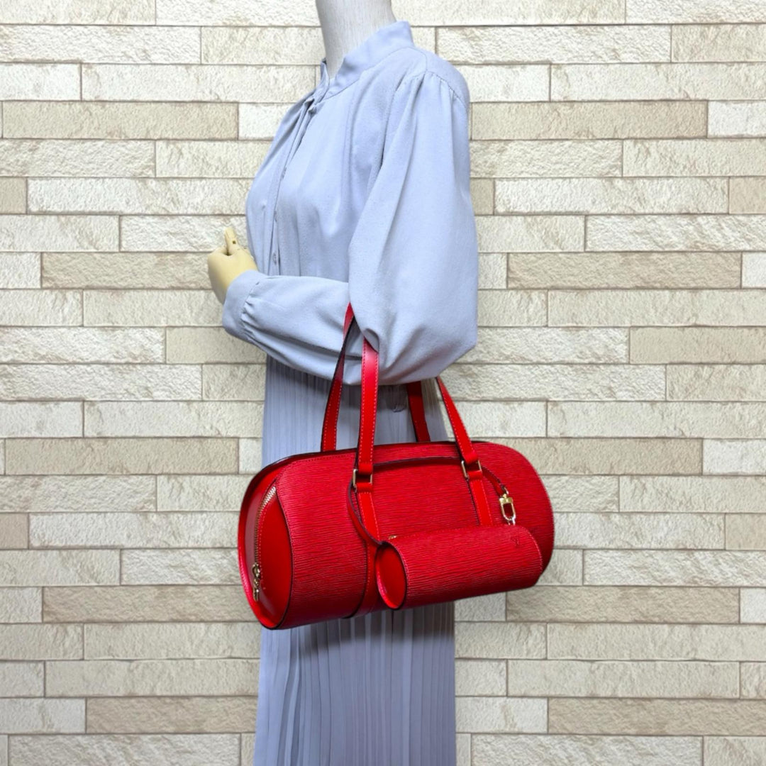 LOUIS VUITTON ルイヴィトン スフロ エピ ハンドバッグ エピレザー