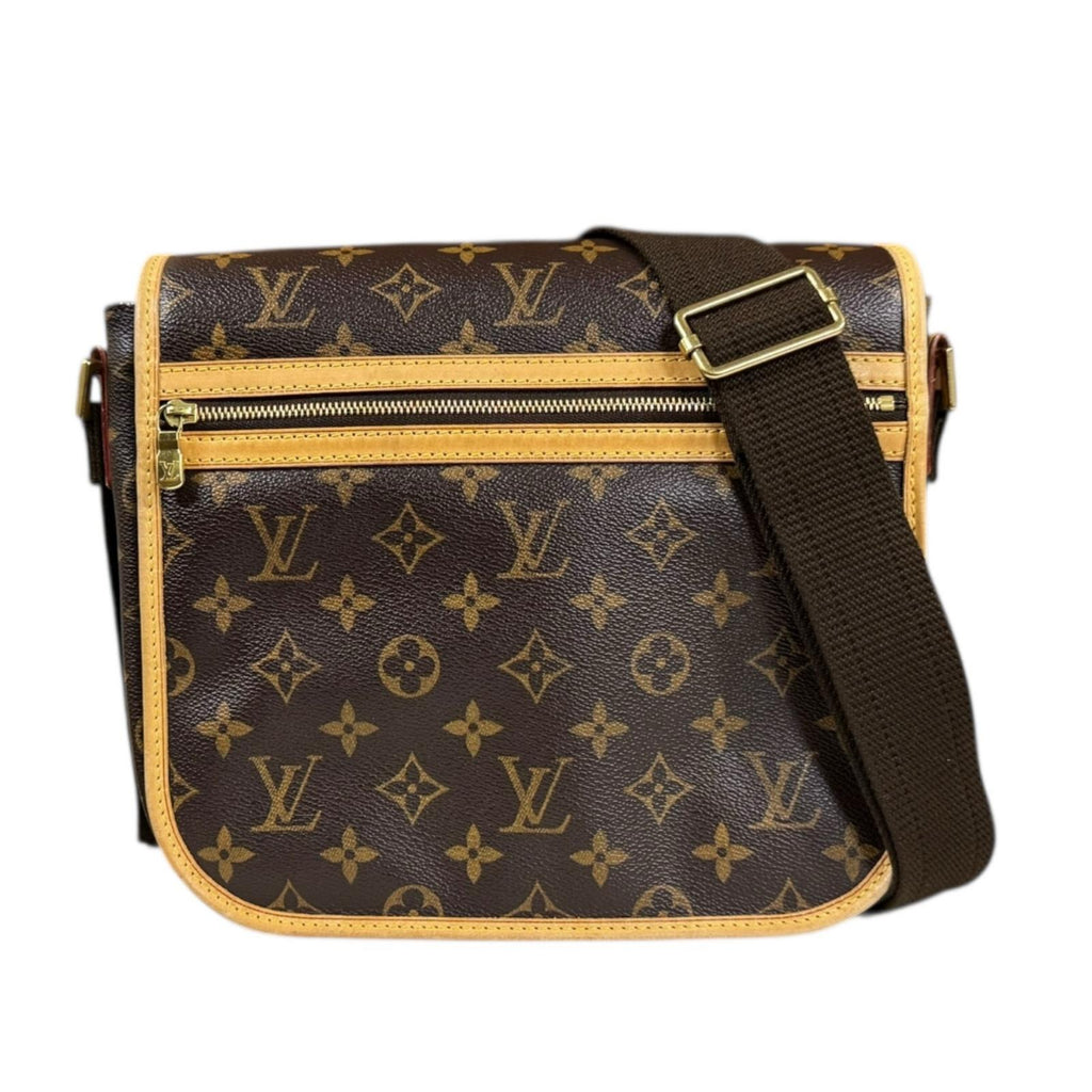 ★3日以内返品可★  LOUIS VUITTON ルイ・ヴィトン モノグラム キャンバス メッセンジャーボスフォールPM M40106 ショルダーバッグ ブラウン コーティングキャンバス レザー レディース LOUIS VUITTON ルイヴィトン メッセンジャーボスフォールPM モノグラム