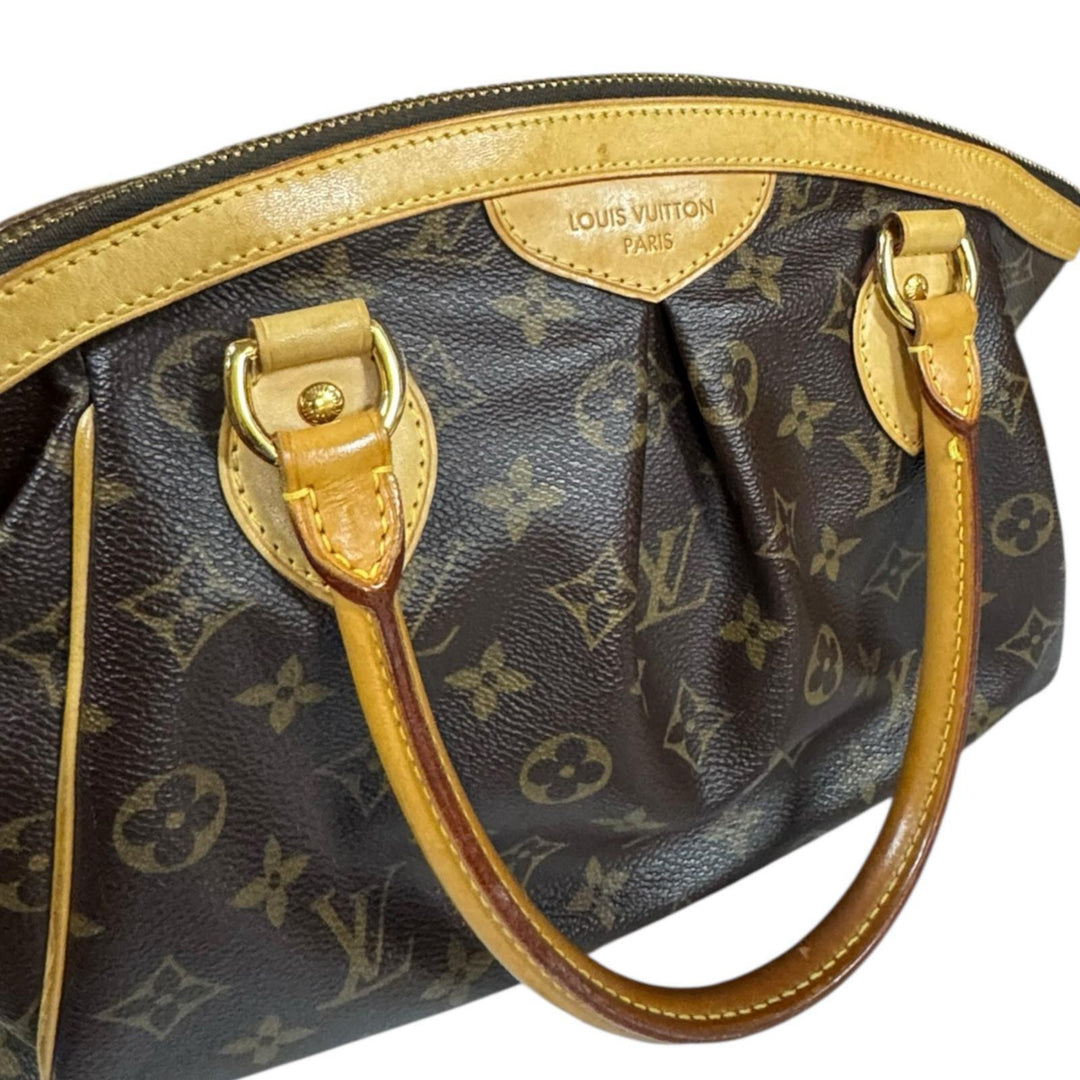 LOUIS VUITTON Tivoli PM Monogram Handbag Monogram Canvas Brown
