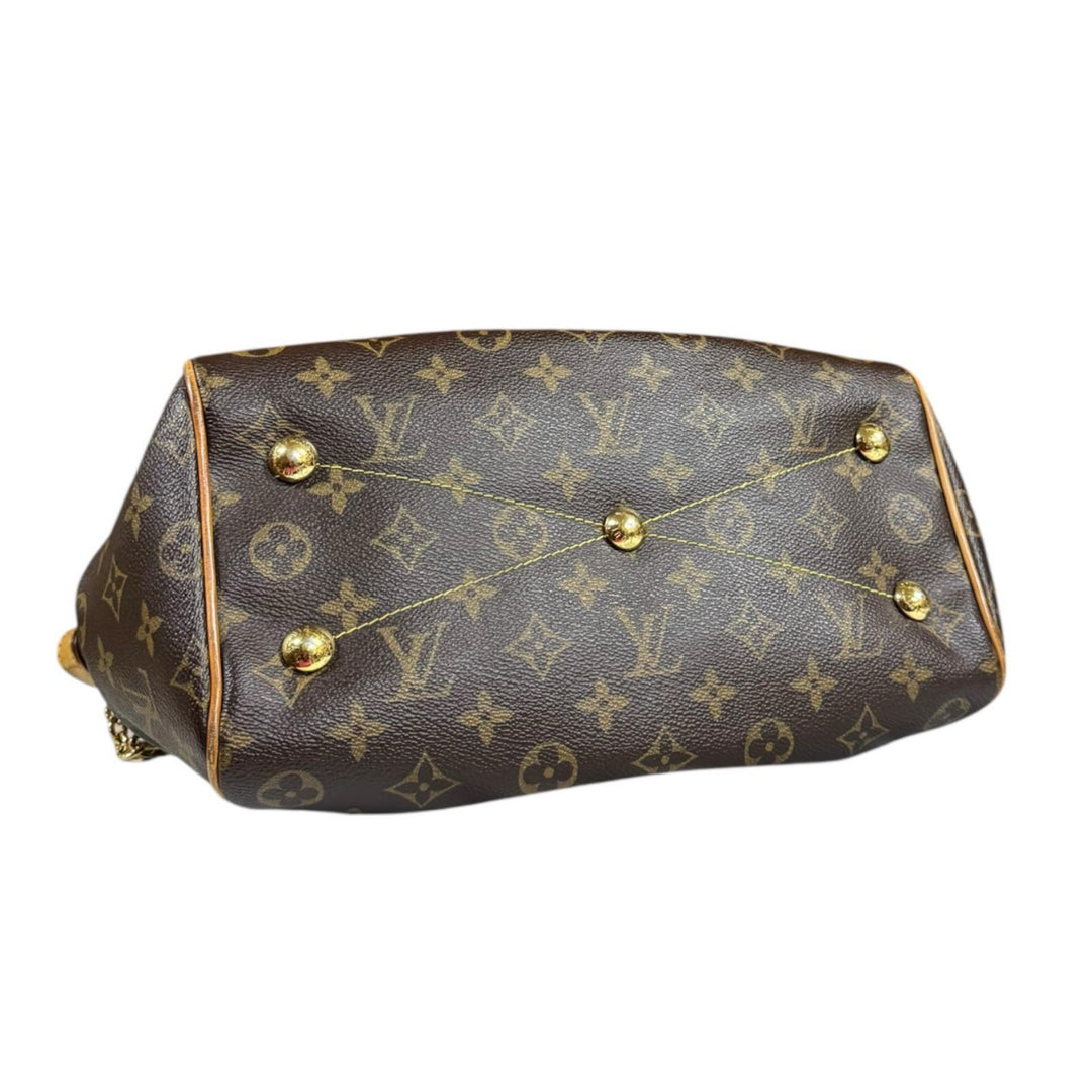 LOUIS VUITTON Tivoli PM Monogram Handbag Monogram Canvas Brown