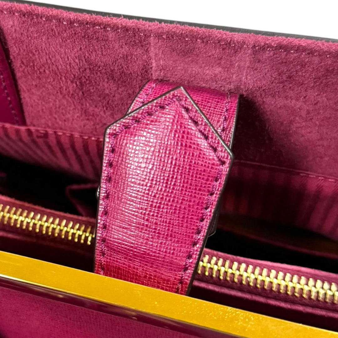 FENDI フェンディ トゥージュール ショルダーバッグ レザー パープル