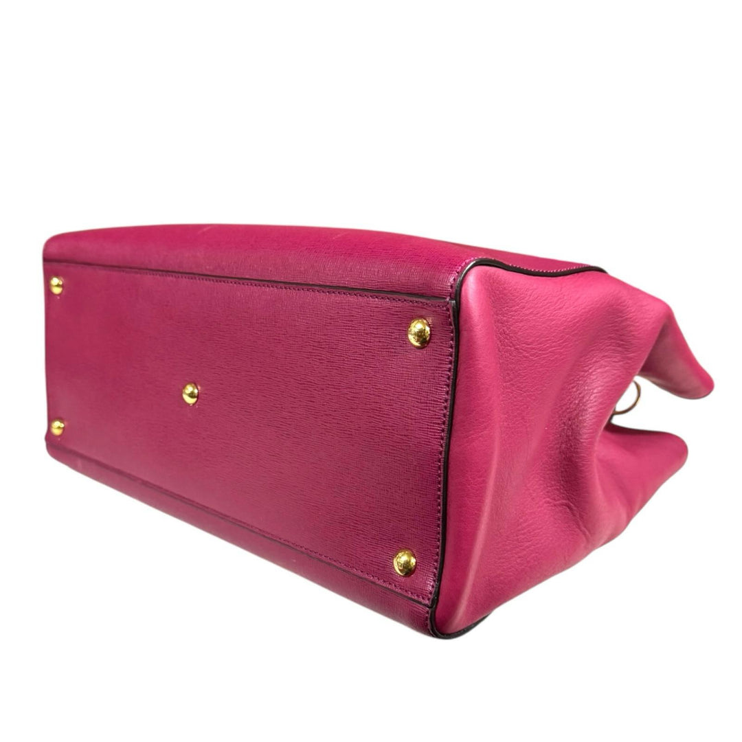 フェンディ トゥージュール ショルダーバッグ レザー ８BH250 パープル レディース FENDI  中古 FENDI フェンディ トゥージュール ショルダーバッグ レザー パープル