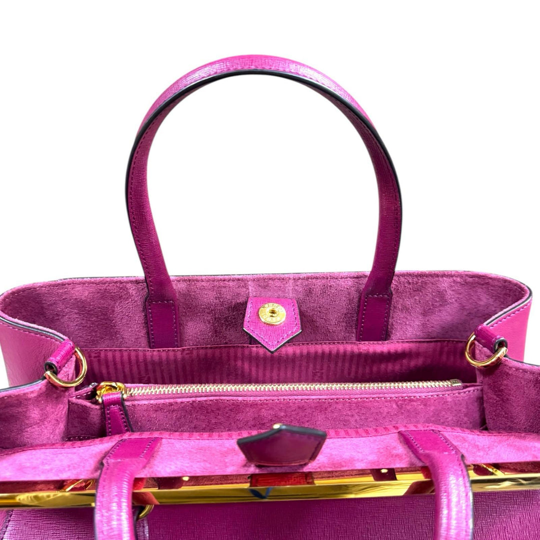 FENDI フェンディ トゥージュール ショルダーバッグ レザー パープル 