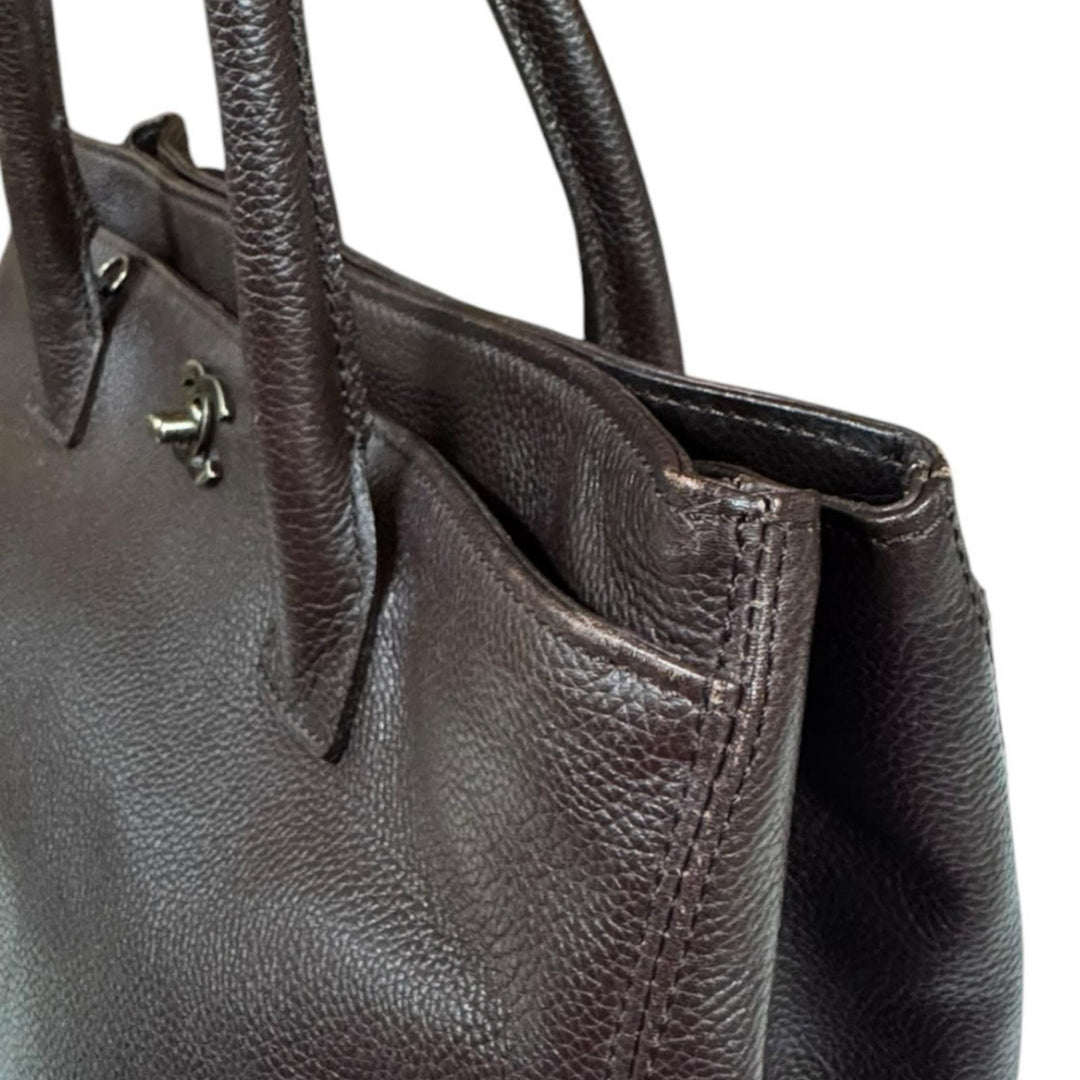 CHANEL シャネル エグゼクティブトート ショルダーバッグ レザー
