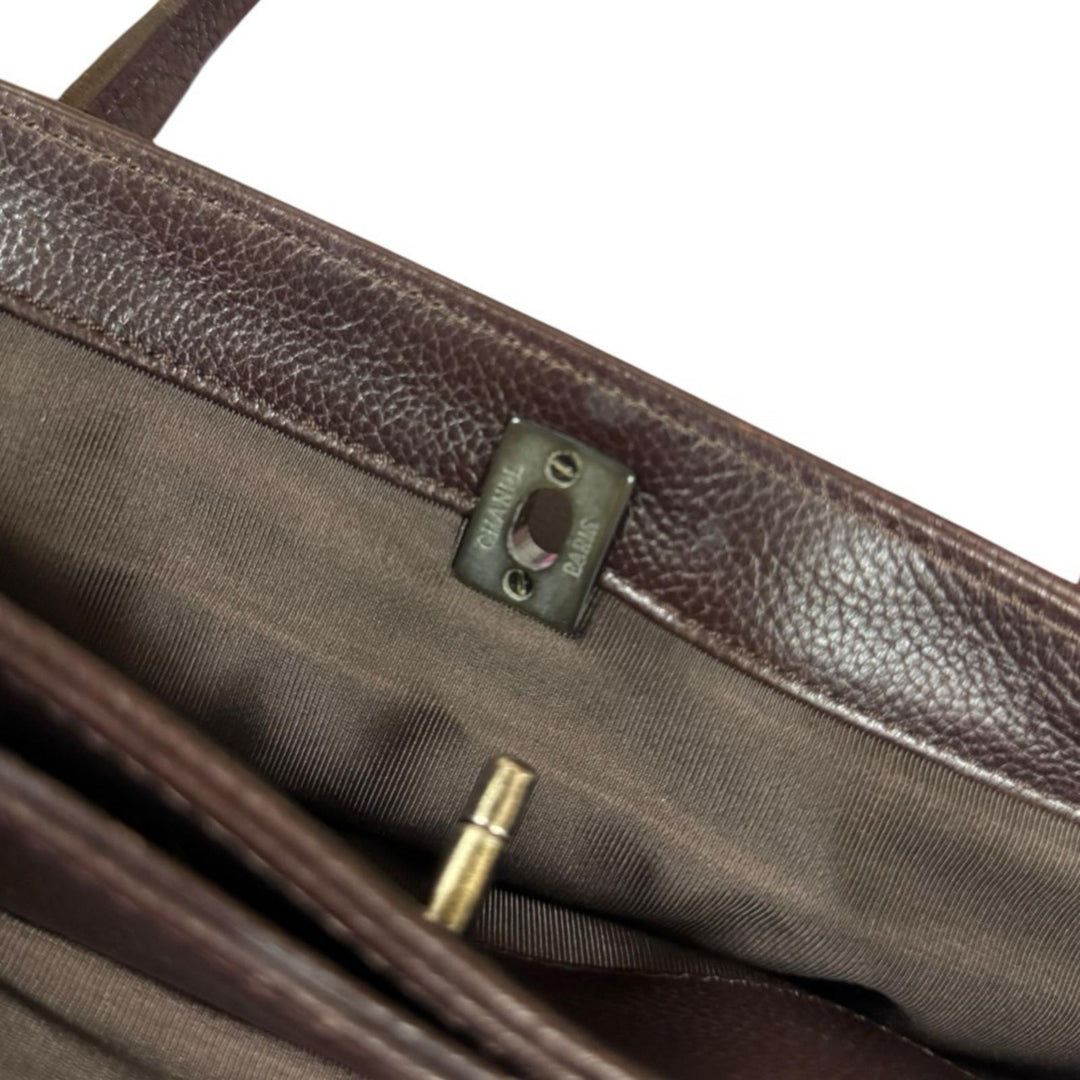 CHANEL シャネル エグゼクティブトート ショルダーバッグ レザー