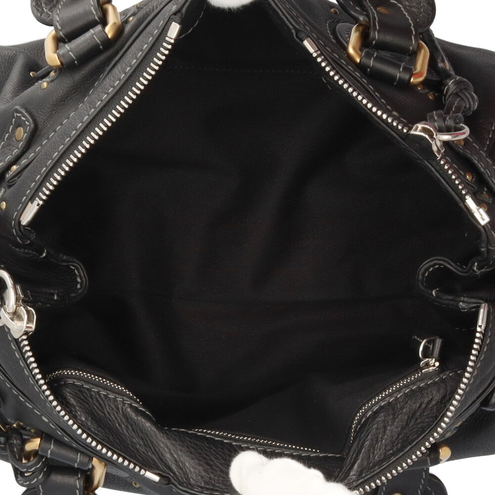 Chloe クロエ パディントン ミディアム ハンドバッグ レザー ブラック