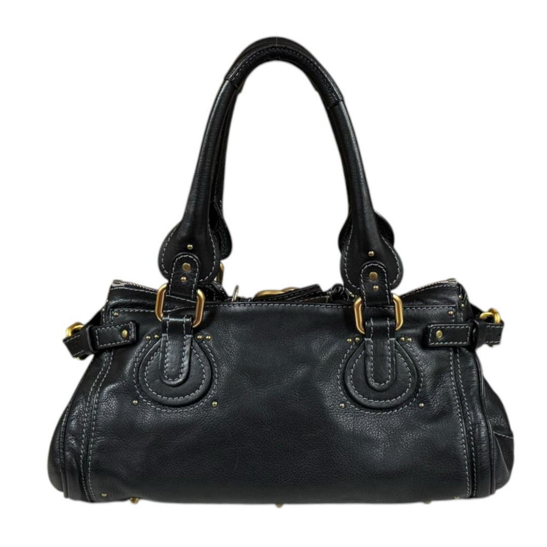Chloe クロエ パディントン ミディアム ハンドバッグ レザー ブラック Chloe クロエ パディントン ミディアム ハンドバッグ レザー ブラック