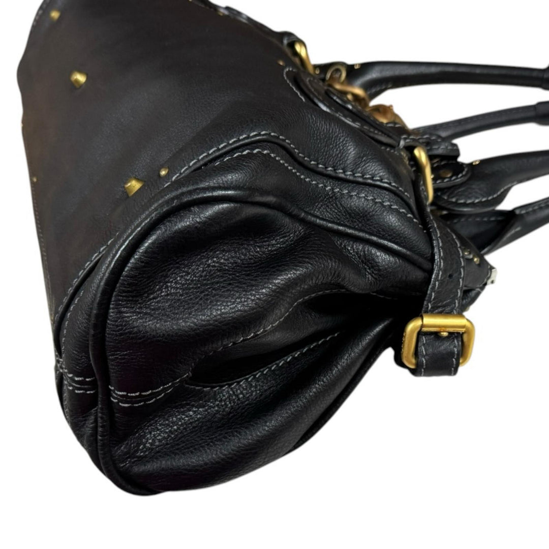 Chloe クロエ パディントン ミディアム ハンドバッグ レザー ブラック