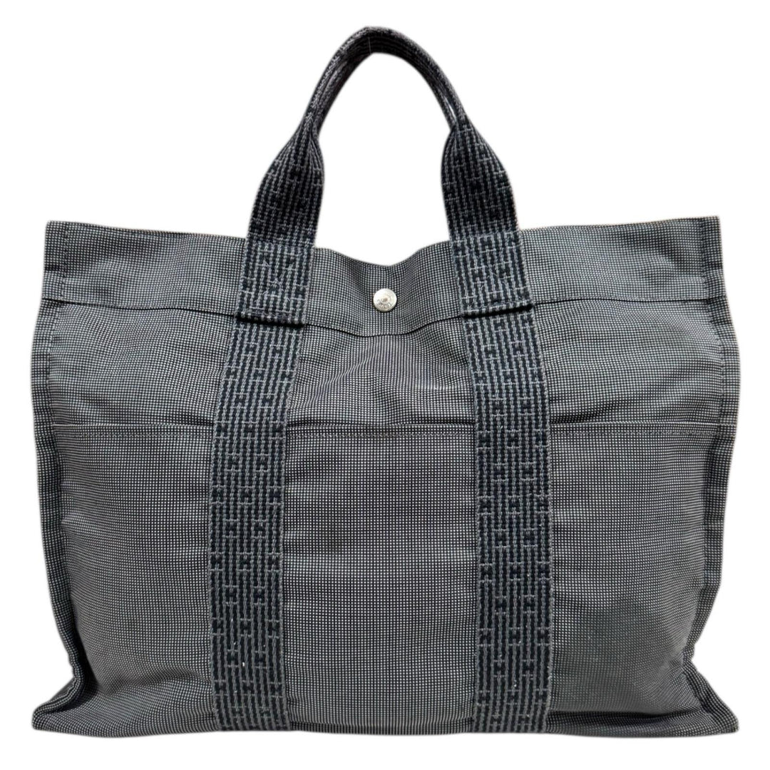 HERMES エルメス トートMM エールライン トートバッグ キャンバス