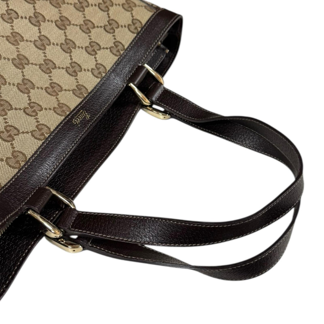 GUCCI Gucci Abbey Tote Bag GG Canvas Beige Ladies Used – 【公式