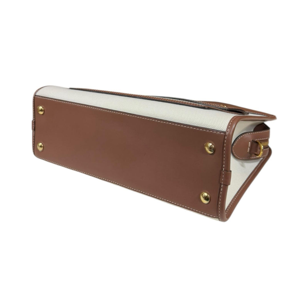 【美品】Burberry キャンバス Bロゴ 総柄 ショルダーバッグ ブラウン 希少! BURBERRY バーバリー Bロゴ 総柄 ショルダーバッグ ブラウン系