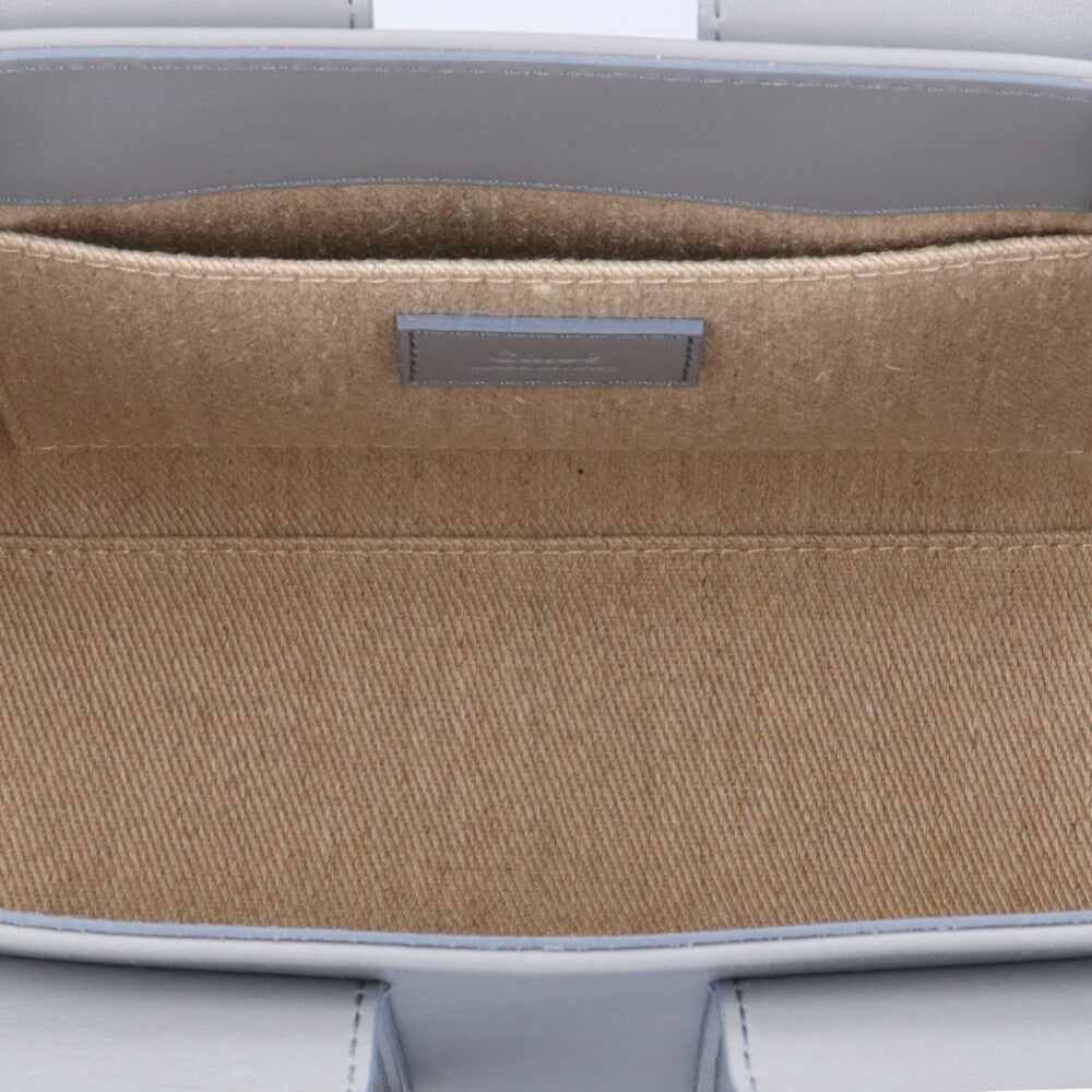 クロエ スモールトート WOODY ショルダーバッグ カーフ CHC23US397I6041A ブルー レディース Chloe  中古 Chloe クロエ スモールトート WOODY ショルダーバッグ カーフ ブルー
