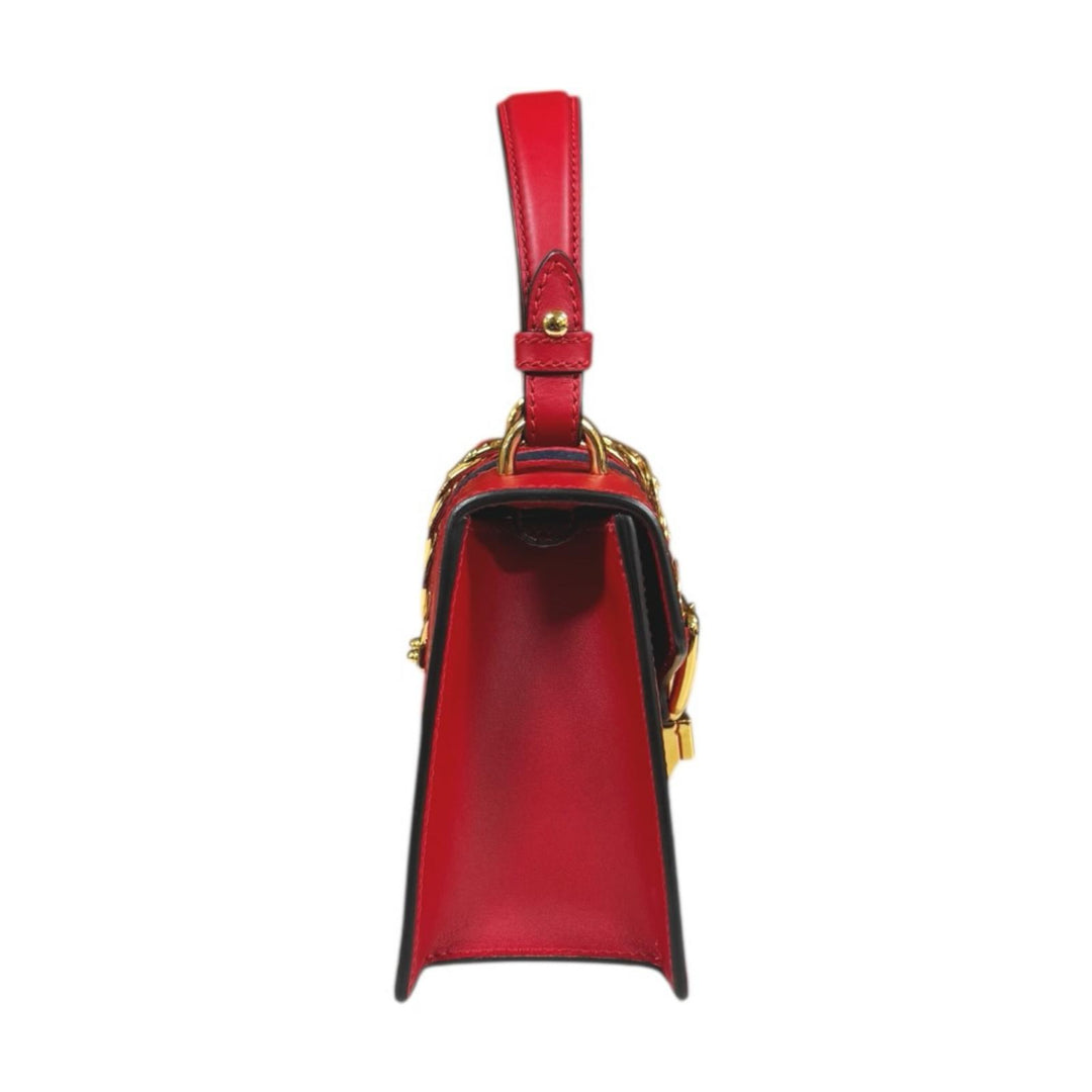 GUCCI グッチ シルヴィ ショルダーバッグ レザー レッド GUCCI グッチ シルヴィ ショルダーバッグ レザー レッド