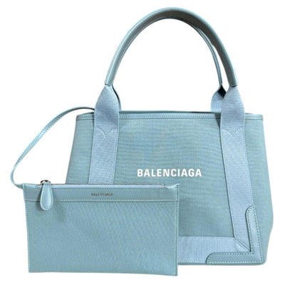 BALENCIAGA Navy Cabas S Balenciaga Tote Bag Canvas Blue Ladies