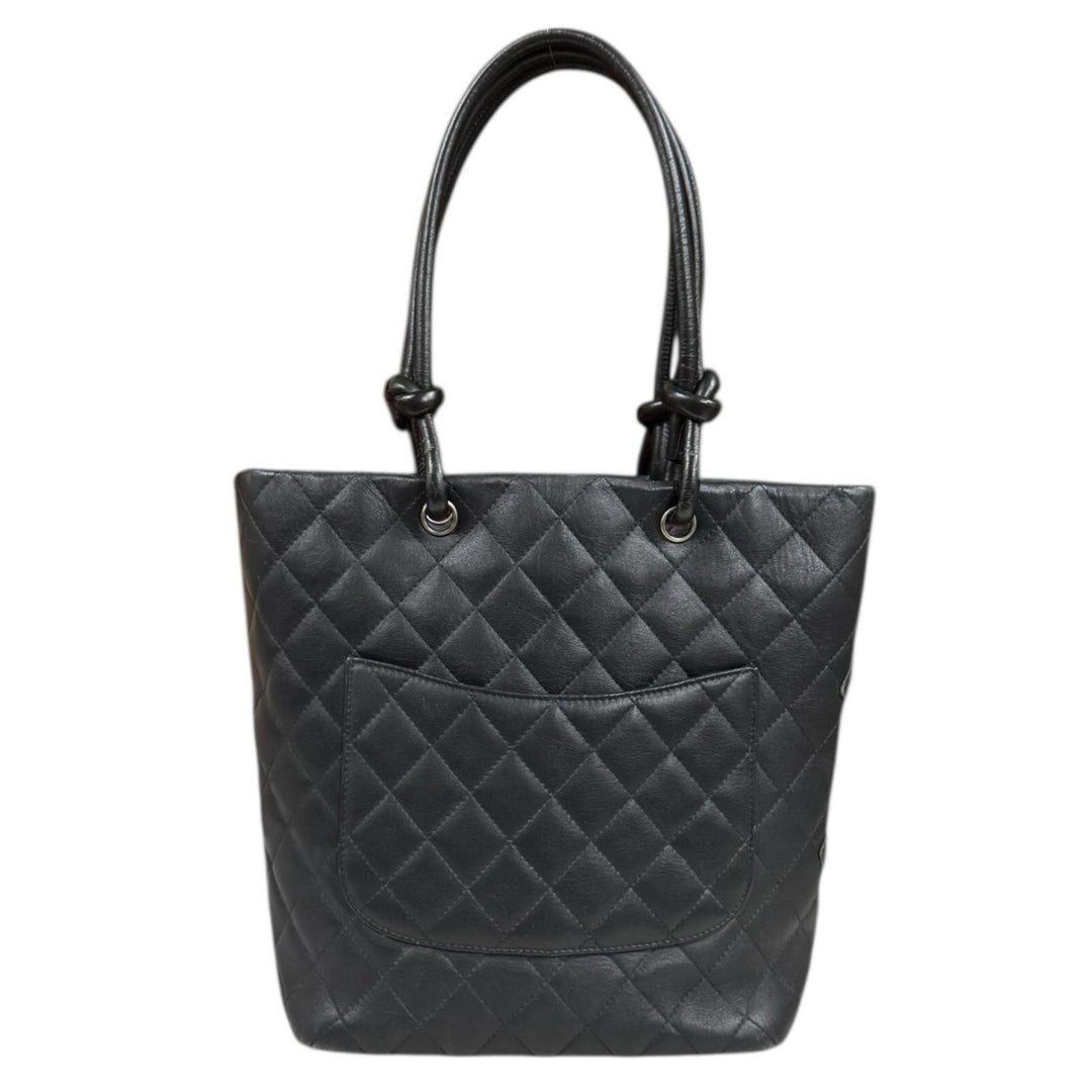 CHANEL シャネル ミディアムトート カンボン トートバッグ レザー