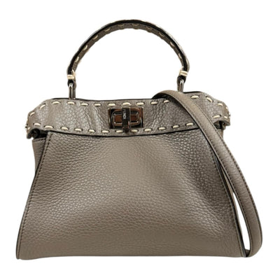 FENDI フェンディ ピーカブーミニ セレリア ショルダーバッグ レザー
