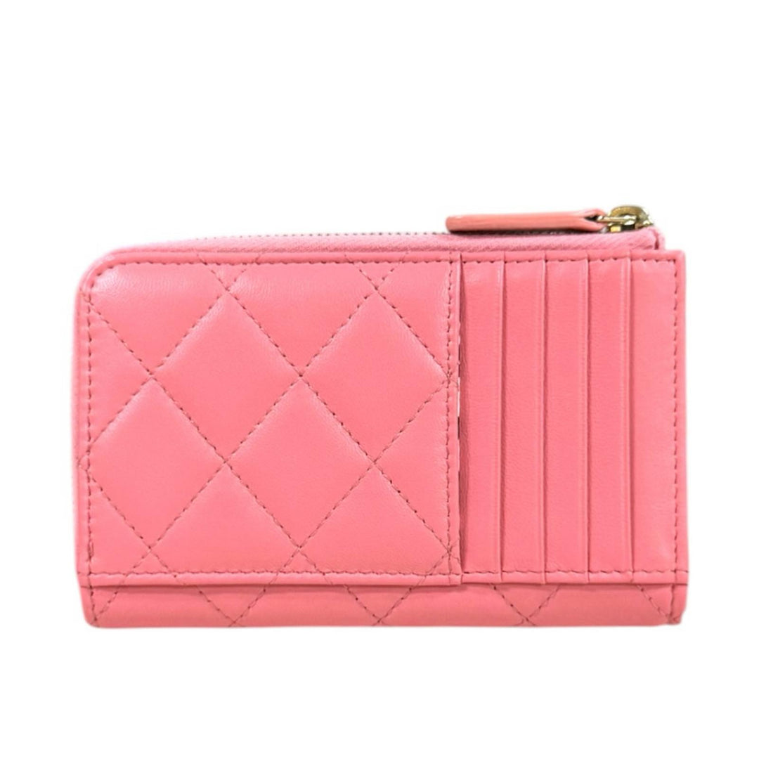 CHANEL シャネル マトラッセ ココマーク コインケース ラムスキン