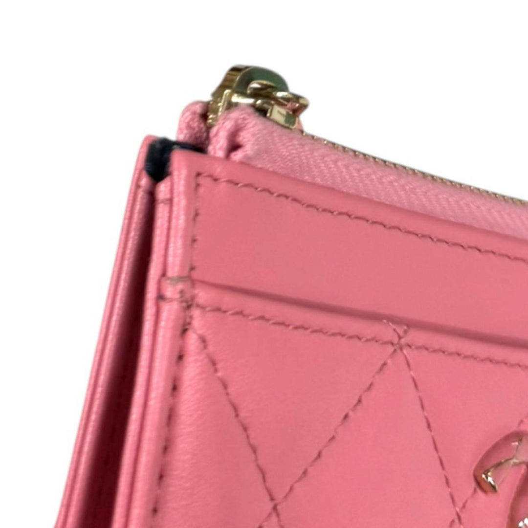 CHANEL シャネル マトラッセ ココマーク コインケース ラムスキン