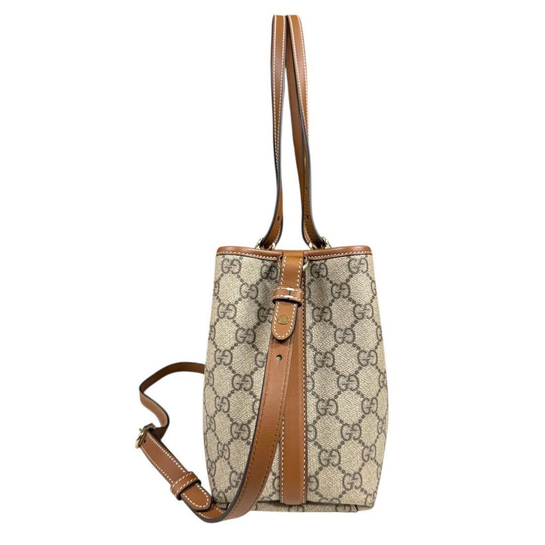 GUCCI グッチ ミディアム トートバッグ GGエンブレム ショルダーバッグ
