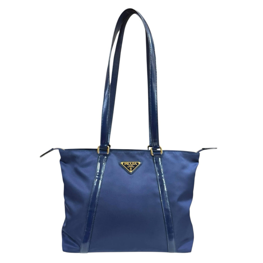 P*n様 【美品】PRADA ネイビー ナイロンバッグ PRADA プラダ トートバッグ ナイロン ネイビー レディース 中古