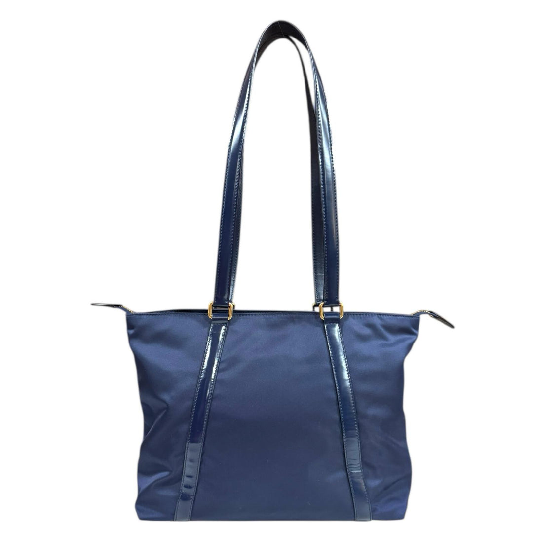 PRADA プラダ トートバッグ ナイロン ネイビー レディース 中古