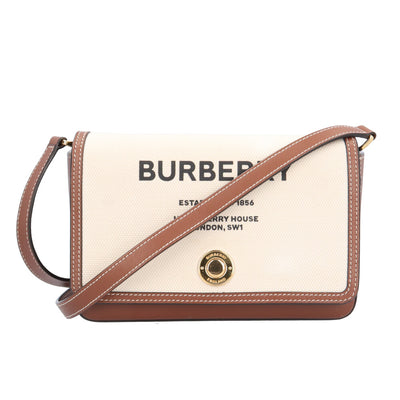 BURBERRY バーバリー ショルダーバッグ コットン ブラウン レディース