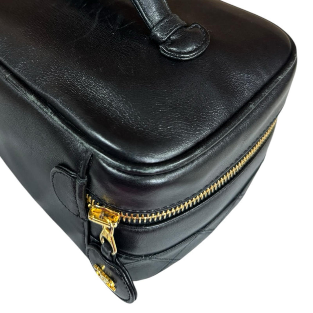 CHANEL シャネル ピコローレ バニティバッグ ハンドバッグ レザー