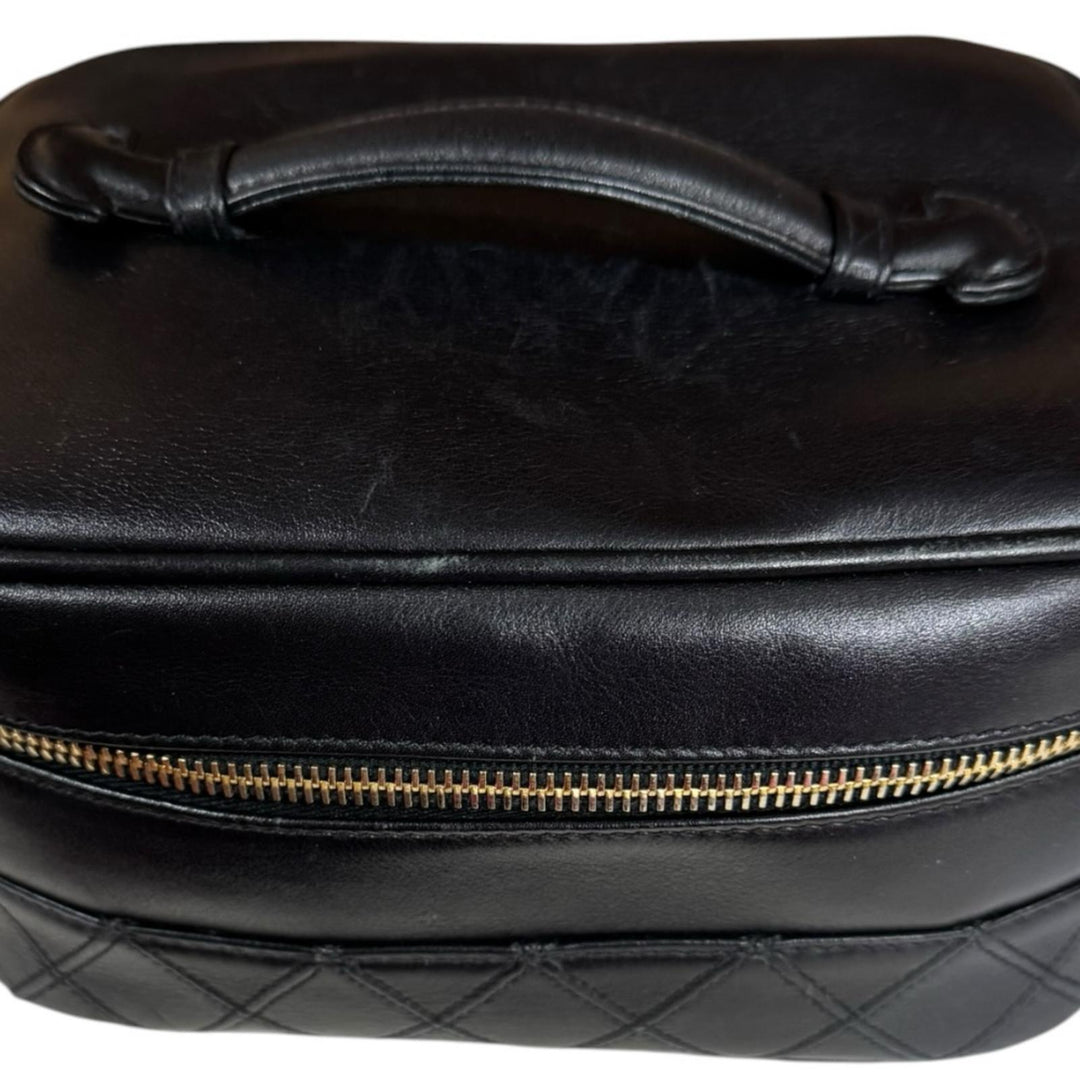 CHANEL シャネル ピコローレ バニティバッグ ハンドバッグ レザー