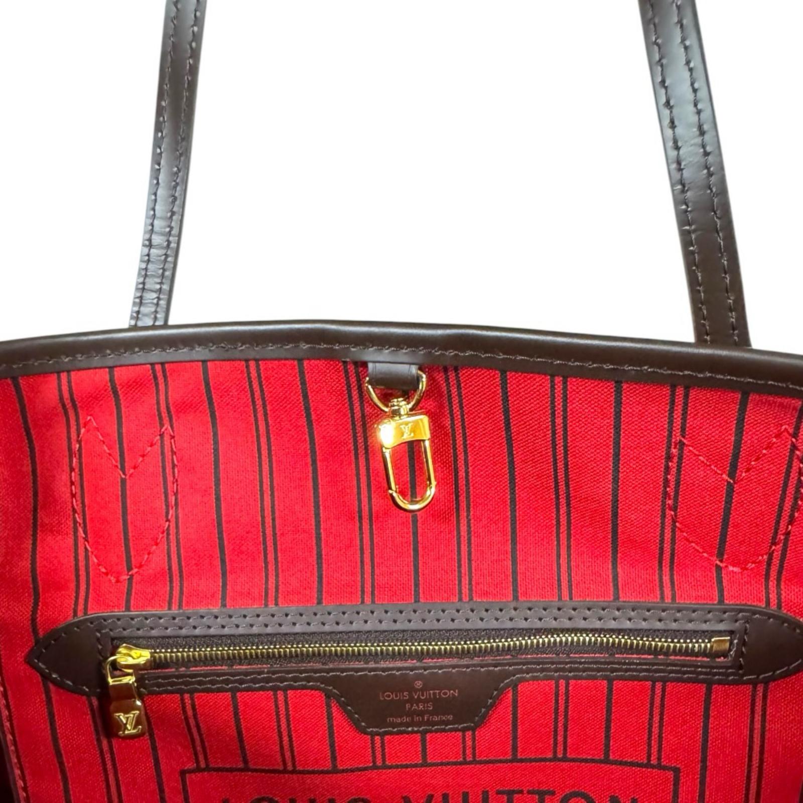 路易威登 Neverfull PM Damier 手提包 Damier 帆布棕色女式二手货