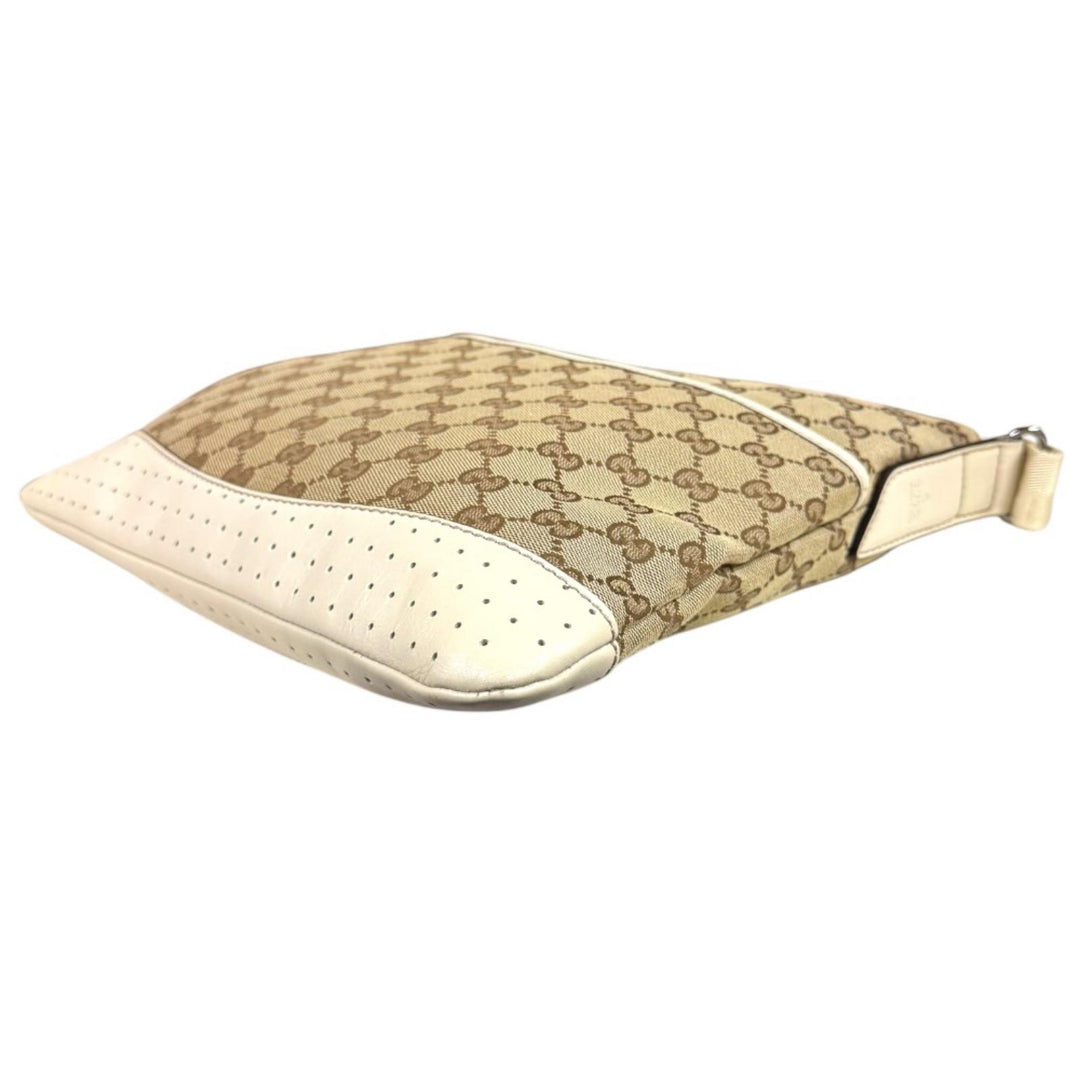 GUCCI グッチ GGキャンバス ショルダーバッグ GGキャンバス ホワイト