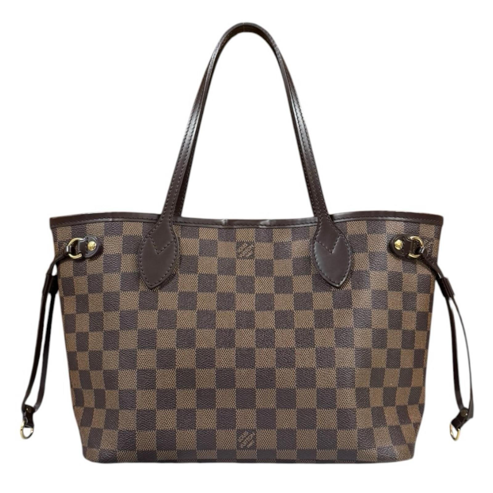 LOUIS VUITTON ダミエ柄 ビジネストートバッグ LOUIS VUITTON ルイヴィトン ネヴァーフルPM LV ダミエ トートバッグ