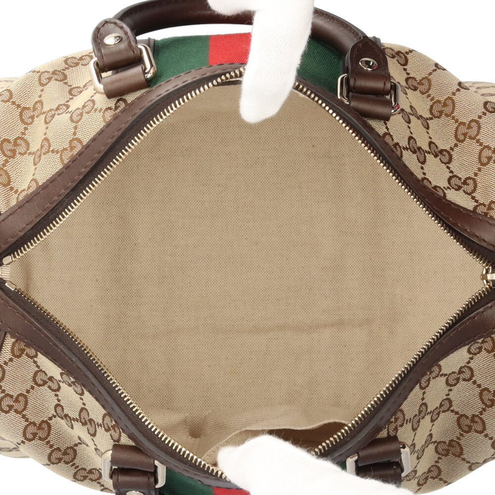 GUCCI グッチ GGキャンバス ボストンバッグ GGキャンバス ベージュ