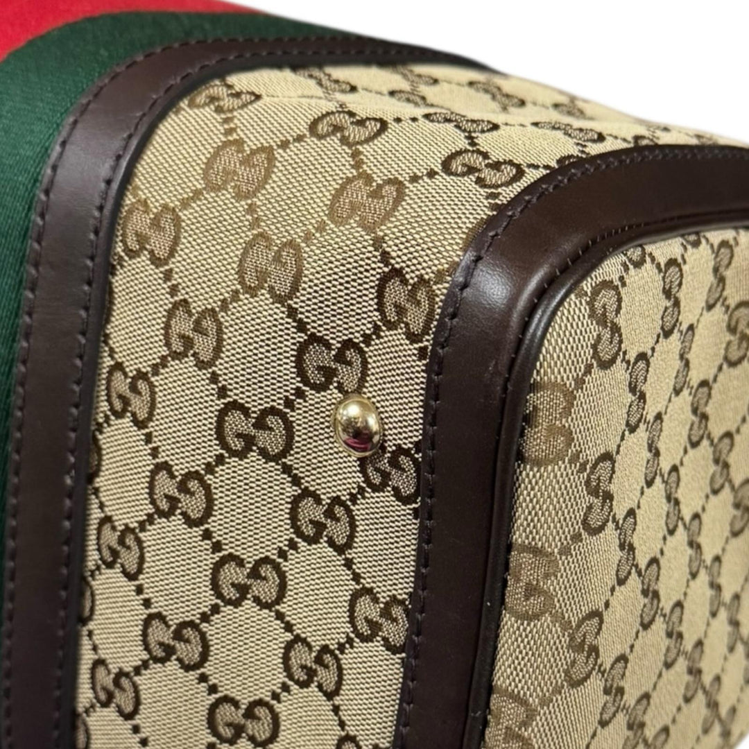 GUCCI グッチ GGキャンバス ボストンバッグ GGキャンバス ベージュ