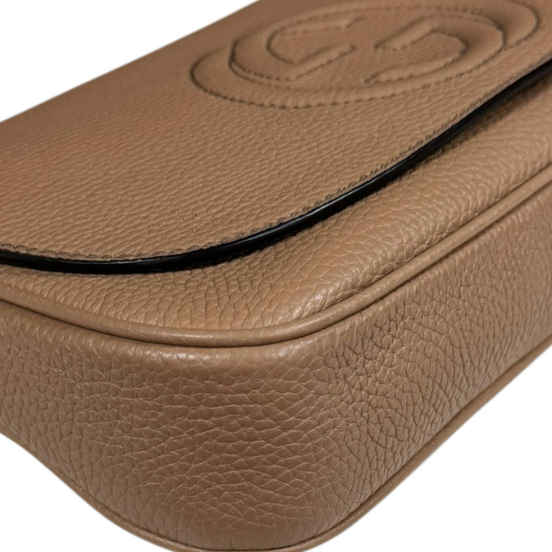 【新品GUCCI】ソーホー○チェーンショルダーバッグ○ベージュ○グッチ GUCCI（グッチ） （未使用展示品）グッチ ソーホー レザー ショルダー