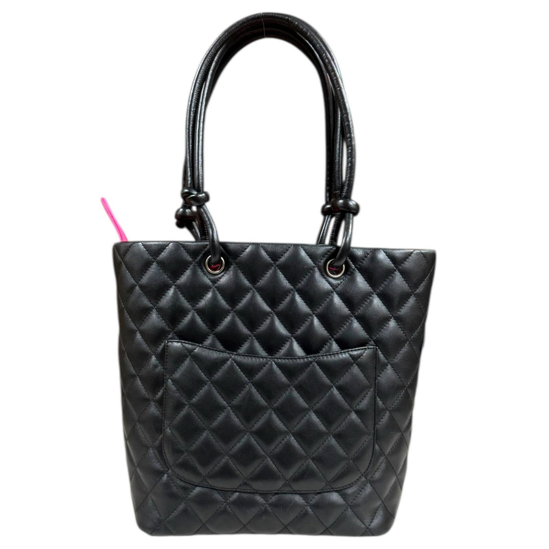 CHANEL シャネル ミディアムトート カンボン トートバッグ レザー