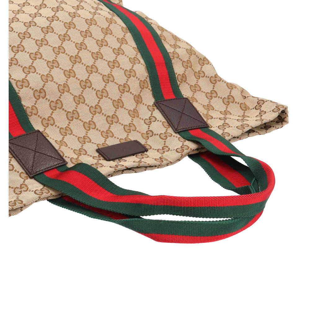 GUCCI グッチ シェリーライン トートバッグ GGキャンバス ベージュ