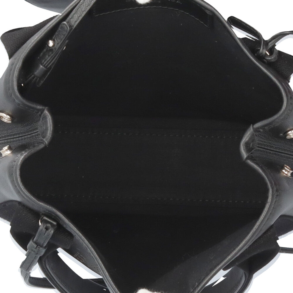BALENCIAGA バレンシアガ ネイビーカバ XS ショルダーバッグ レザー 
