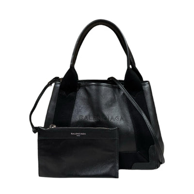 BALENCIAGA バレンシアガ ネイビーカバ XS ショルダーバッグ レザー 