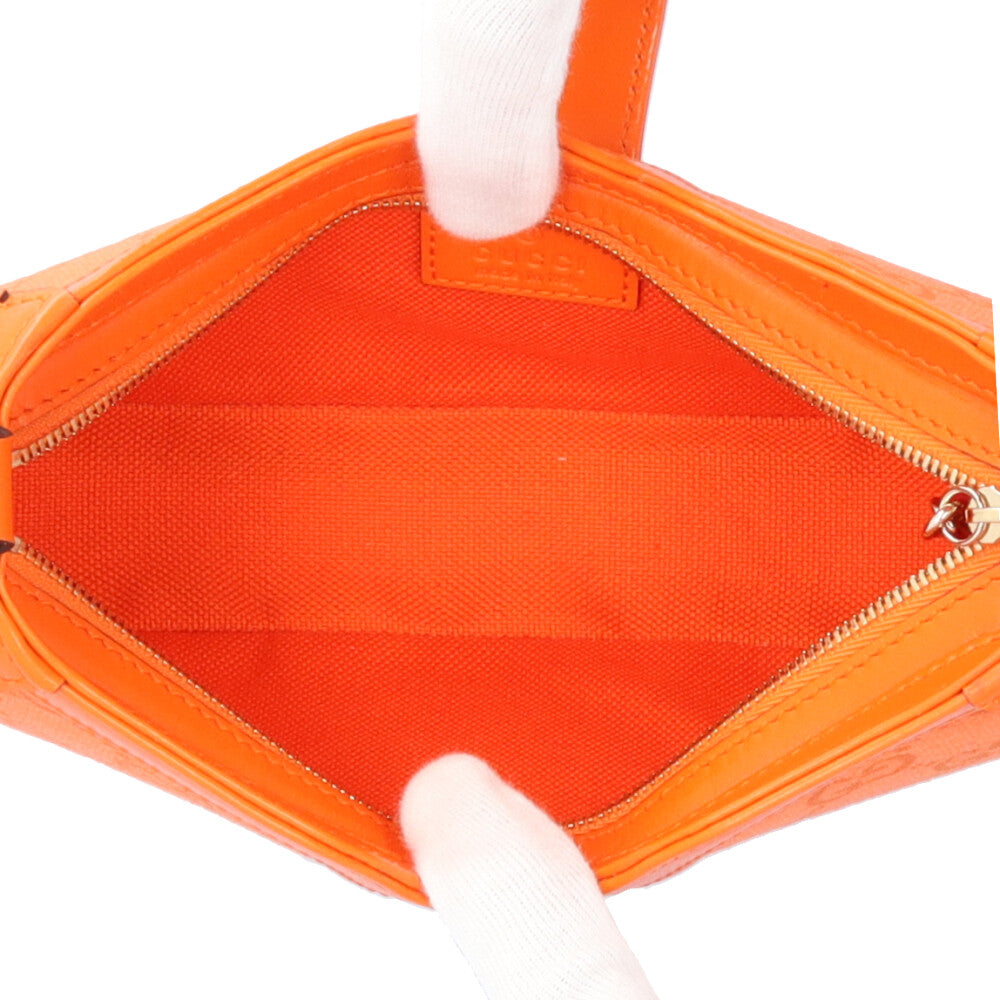 GUCCI Gucci Moonside Mini Shoulder Shoulder Bag GG Canvas Orange