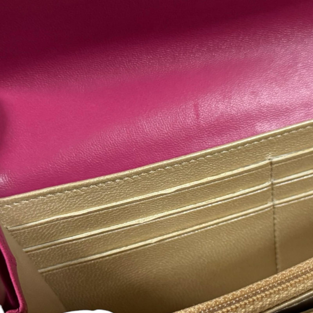 CHANEL シャネル カメリア 長財布 レザー レディース 中古 – 【公式