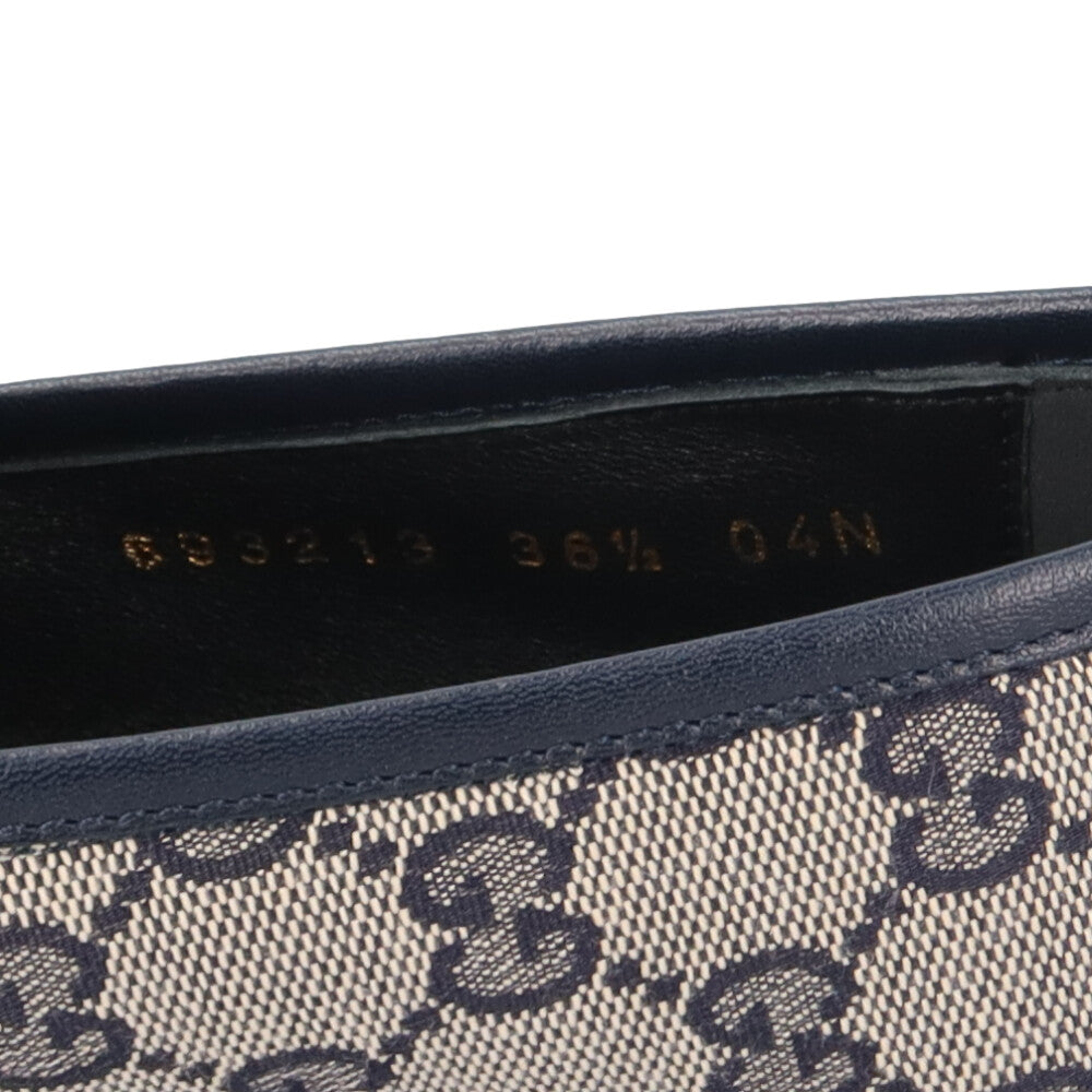 GUCCI グッチ ホースビット ローファー GGキャンバス レディース 中古