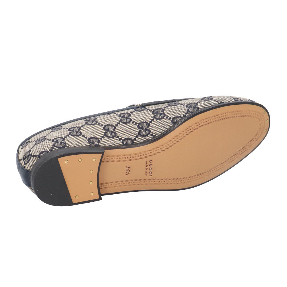 GUCCI グッチ ホースビット ローファー GGキャンバス レディース 中古
