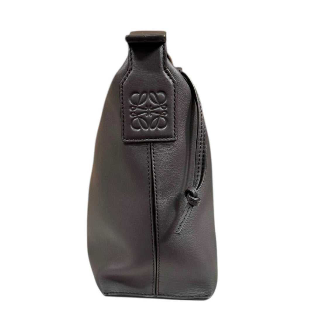 LOEWE ロエベ キュービィスモール ショルダーバッグ レザー グレー