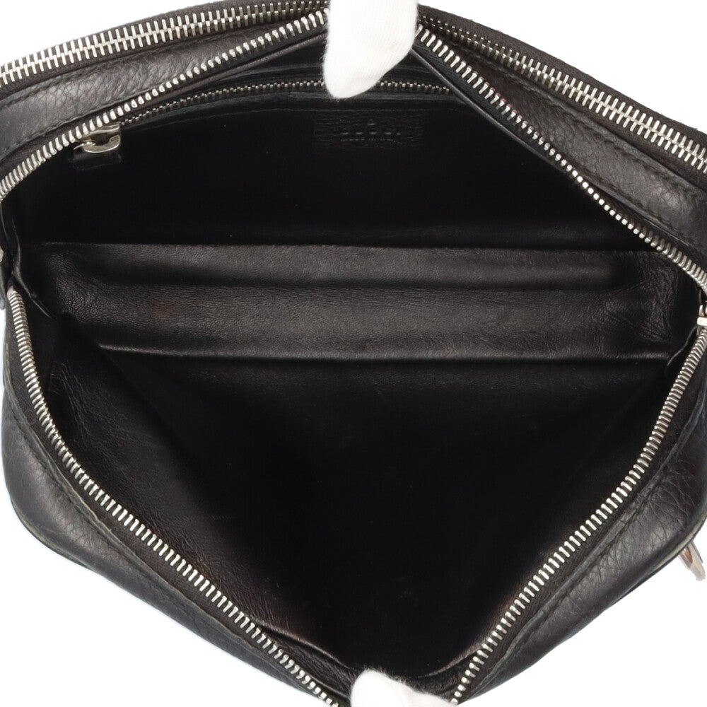 GUCCI グッチ クラッチバッグ レザー ブラック メンズ 中古 – 【公式