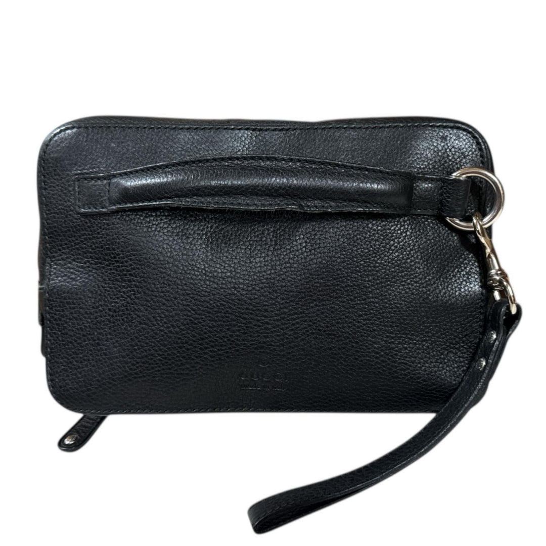GUCCI グッチ クラッチバッグ レザー ブラック メンズ 中古 – 【公式