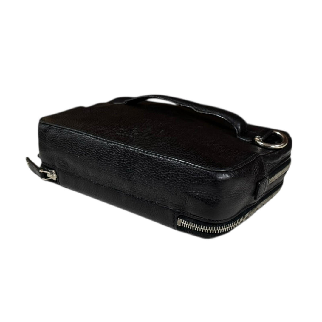 GUCCI グッチ クラッチバッグ レザー ブラック メンズ 中古 – 【公式