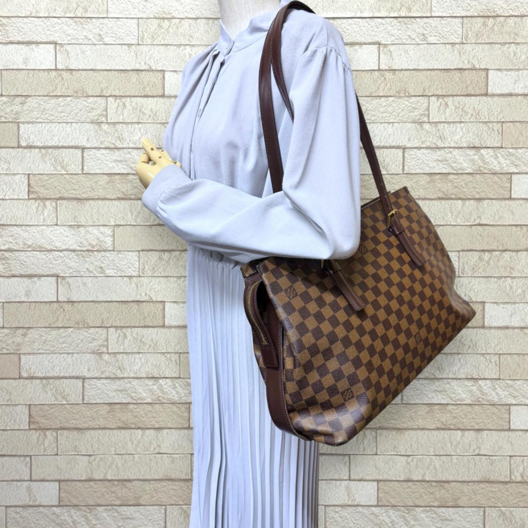 LOUIS VUITTON ルイヴィトン チェルシー ダミエ トートバッグ ダミエ